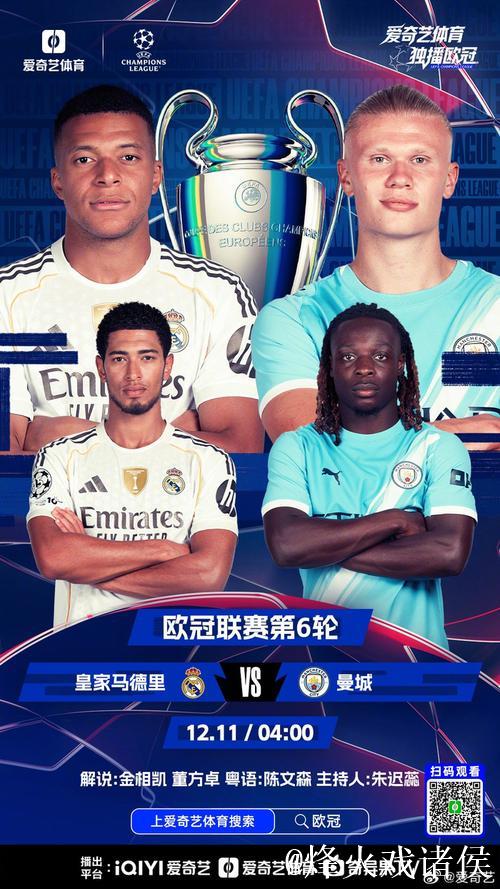 今晚开战！欧冠年度大戏：皇马vs曼城 姆巴佩哈